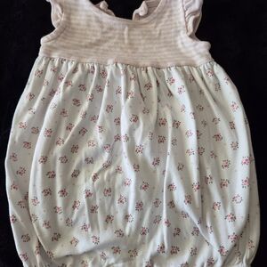 GAP Soft Pink and White Baby Top